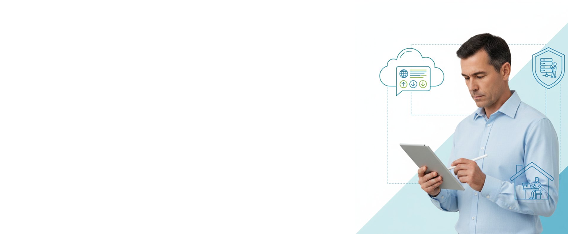 Profesional de TI gestionando infraestructura de red